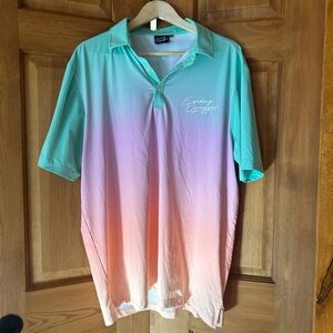 Sunday Swagger Ombré “Sunset” Golf Polo